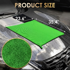 Asciugamano in Microfibra Personalizzato Super Assorbente a Trama Intrecciata, Asciugatura Rapida, Spessore 800g, 60x90cm, per Dettagli <span class=keywords><strong>Auto</strong></span> - Product Image 2