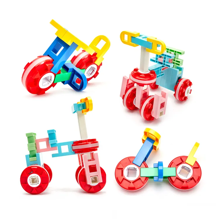Anaokulu zeka ve hayal gücü eğitim DIY oyun bloğu ortak bulmaca inşaat oyuncakları