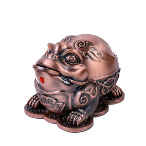 <span class=keywords><strong>Cendrier</strong></span> décoratif vintage créatif en forme de <span class=keywords><strong>grenouille</strong></span> porte-bonheur avec couvercle, idéal pour salon, service à thé, cadeau en gros - Product Image 6