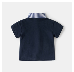 <span class=keywords><strong>Polo</strong></span> Estiva per Bambini in Puro Cotone a Maniche Corte, Stile Coreano Tie-Dye con Colletto Rovesciato, Semplice e Trendy per Ragazzi e Ragazze - Product Image 5
