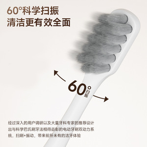 แปรงสีฟันไฟฟ้าอัจฉริยะ โซนิค กันน้ำ IPX7 ชาร์จไร้สาย ขนแปรงนุ่มสำหรับผู้ใหญ่ โหมดการทำงานหลากหลาย ระบบพัลส์ - Product Image 1