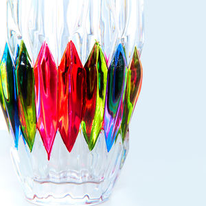 हॉट सेलिंग फैशन क्लासिक उत्कृष्ट रंगीन घरेलू पार्टी शादी सजावट फूल पौधे ग्लास वेस - Product Image 5