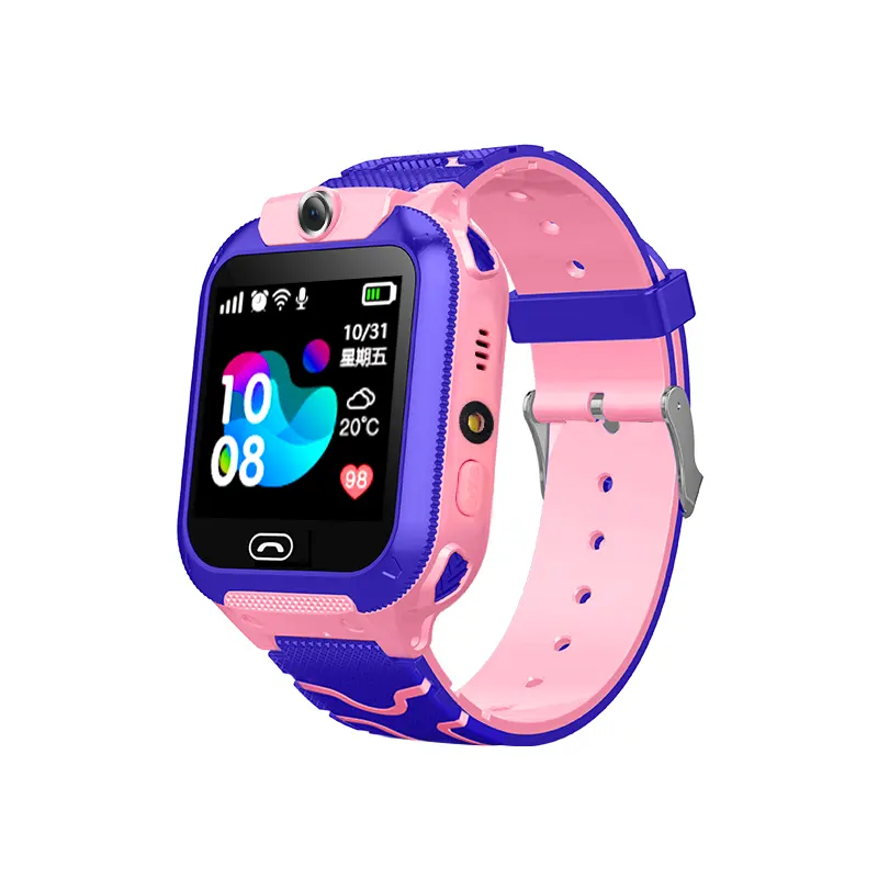 एसओएस Antil-खो Smartwatch बच्चे जीपीएस घड़ी कॉल स्थान ट्रैकर घड़ी कंगन खेल निविड़ अंधकार बच्चों स्मार्ट घड़ी