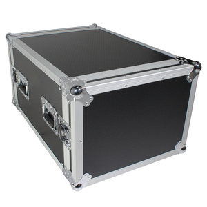 Factory Supply Customize Aluminum <strong>Flight</strong> <strong>Case</strong> 8U Space Rack Mount ATA <strong>Flight</strong> <strong>Case</strong> 24 Inch Depth with 4 Handles - Product Image 2