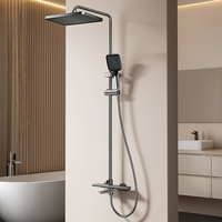 Meilleure vente en stock : Ensemble de douche thermostatique à touches piano, 4 modes, 4 sorties, jet doux, chromé – Le favori d'Europe et d'Amérique
