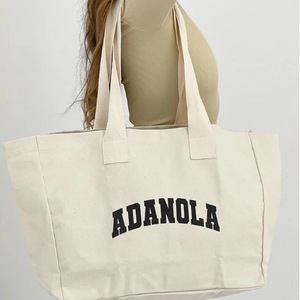 Sac fourre-tout sportif en toile de coton surdimensionné personnalisé avec logo imprimé pour le week-end, le shopping et la salle de sport - Product Image 2