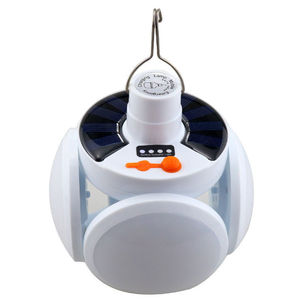 Solar Powered <b>LED</b> Emergency Light Rechargeable Portable For Street Vendors Night Market Use - Product Image 1