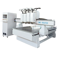 Machine de fraisage CNC robotisée à 4 têtes de type T, robuste, pour le travail du bois, axes XYZ, modèles YN1325, 1530, 2040, 2026