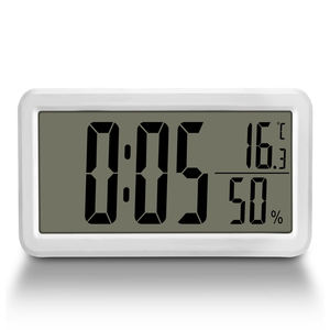ABS Black Large Display Relógio digital Temperatura Umidade Despertador Home Higrômetro Termômetro Relógio Medidor Com Display LCD - Product Image 3