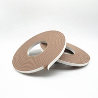 Tira de Sellado de Espuma de PVC Hermética de 3/16 Pulgadas de Espesor, Buena Compresión, Junta Adhesiva de una Sola Cara para Ahorro de Energía en Ventanas