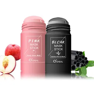 Nhãn Hiệu Riêng Chăm Sóc Da Mặt Musk Mỹ Phẩm Kiểm Soát Dầu Hồng Đen Tím Và Màu Xanh Lá Cây Clay Mask Stick