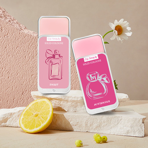 Private Label <span class=keywords><strong>Fragrance</strong></span> <span class=keywords><strong>Gels</strong></span> Mens Oem Pink produttori per le donne Custom Cologne Wax For Girl profumo solido di lunga durata - Product Image 3