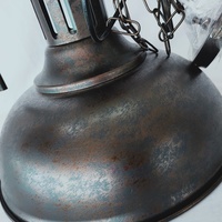Rouillé Rétro Industriel Fer Pendentif Lumière Pour Restaurant