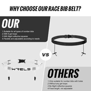 WRELS Wholesale Sport <strong>Race</strong> Number <strong>Belt</strong> Marathon Running <strong>Belt</strong> Reflective Triathlon Number <strong>Belt</strong> Adjustable Triathlon <strong>Race</strong> <strong>Belt</strong> - Product Image 4