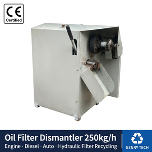 Macchina Industriale per Smontaggio Filtri Olio Genrytech, 250kg/h, Attrezzatura per Riciclaggio Filtri Usati, Potenza 1kw, Garanzia 1 Anno, Produzione di Fabbrica - Product Image 1