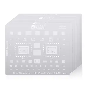 Amaoe trung lớp bo mạch chủ công cụ sửa chữa thép tin lưới CPU BGA reballing Stencil cho iPhone 6/7/8/x/xs/11/12/13/14/S/P/PM/Mini