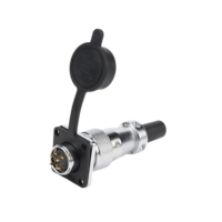 Connecteur Weipu étanche WS16-4pin 4 broches WS16 WS16K3TQ WS16J3Z prise de panneau à bride