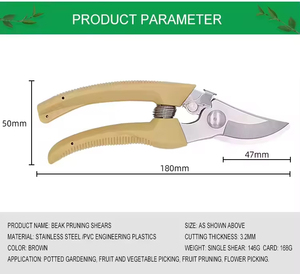 Vườn pruner tỉa cành hoa thả giả mạo thép carbon bỏ qua pruner với xoay grip xử lý - Product Image 6