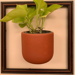 Pots en terre cuite faits à la main pour montage mural, décoration murale intérieure et extérieure, balcon, terrasse, jardin, jardinières suspendues en argile rustique - Product Image 5