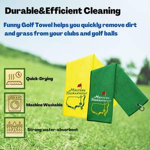 Toalla de Golf Personalizada Divertida del Torneo de Masters, Toalla de Golf Divertida para Bolsas de Golf con Clip, Regalo de Golf para Hombres, Esposo, Novio, Papá - Product Image 6