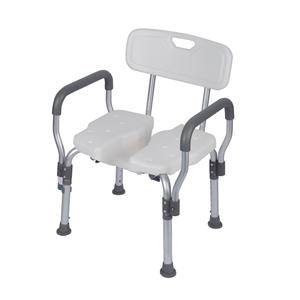 Adjustable Height Non-Slip Shower <strong>Chair</strong> with Back for <strong>Elderly</strong> and Disabled Home Care Bathroom Rehabilitation Therapy Supply - Product Image 1