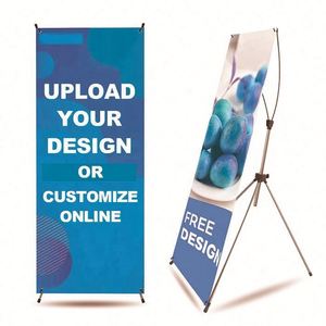 Promotion : Présentoirs X personnalisés de haute qualité pour publicité intérieure, supports de bannières PVC et photo pour salons professionnels - Product Image 4