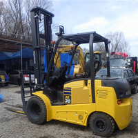 Chariot élévateur diesel Komatsu FD20 d'occasion, 1 tonne, moteur AC, 4 roues motrices, modèle 2012, bon état, industries de la restauration, garantie 1 an