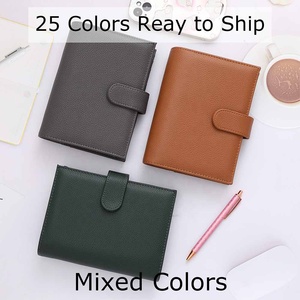 Portefeuille-classeur A6 en cuir litchi souple Yihe, best-seller <span class=keywords><strong>e</strong></span>-commerce, avec 6 anneaux de 30 mm, pochettes pour gestion budgétaire et espèces - Product Image 2