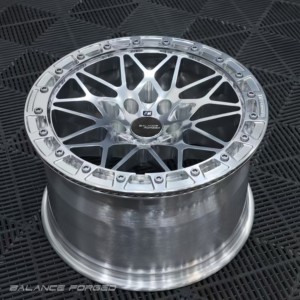 ล้อฟอร์จสีเงินขัดเงาขนาด 18 19 20 21 22 นิ้ว 5x120 5x114.3 5x112 แบบ Beadlock รุ่น 666M สำหรับ M2 M3 M4 F80 F82 F87 M - Product Image 2