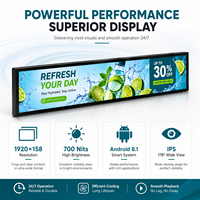 Reproductor de Video Publicitario con Pantalla LCD Ultra Ancha y Bisel Super Estrecho para Tiendas Minoristas de 23.1'', 28'', 29'', 35'', 37'', 47.1'' y 86''