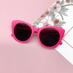 Meilleure vente mignon filles drôle fête oeil de chat enfants lunettes de soleil UV400 lentilles optiques PC cadre matériel - Product Image 6