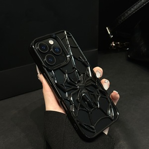 Funda de Teléfono de TPU Ligera, <span class=keywords><strong>Anti</strong></span>-Impactos, <span class=keywords><strong>Anti</strong></span>-Huellas Dactilares, con Diseño de Araña 3D Hueca de Lujo para Dispositivos 17 16 15 14 13 12 11 - Product Image 4