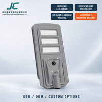 Lampadaire solaire intégré extérieur IP65 étanche à LED pour zone routière avec capteur de mouvement radar