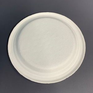Bandeja De Alimentos Biodegradáveis Eco Friendly Degradável <span class=keywords><strong>7</strong></span> Polegadas Bagaço De Cana Placa De Comida Redonda
