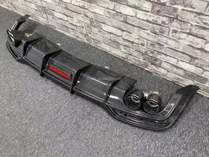 Diffuseur en Fiber de carbone de pare-chocs arrière de voiture noire pour diffuseur arrière <span class=keywords><strong>Audi</strong></span> B9 A5 S5 - Product Image 4