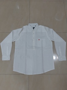 Chemise d'hiver décontractée pour homme en lin/coton à col montant et manches longues - Respirante et écologique - Product Image 2