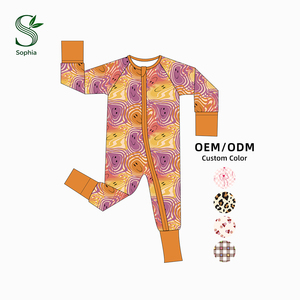 Abbigliamento per Neonati e Bambini del Produttore, Tutine a Maniche Lunghe, Pigiami in Bambù Personalizzati, <span class=keywords><strong>Vestiti</strong></span> per Bambini Delicati sulla Pelle - Product Image 2