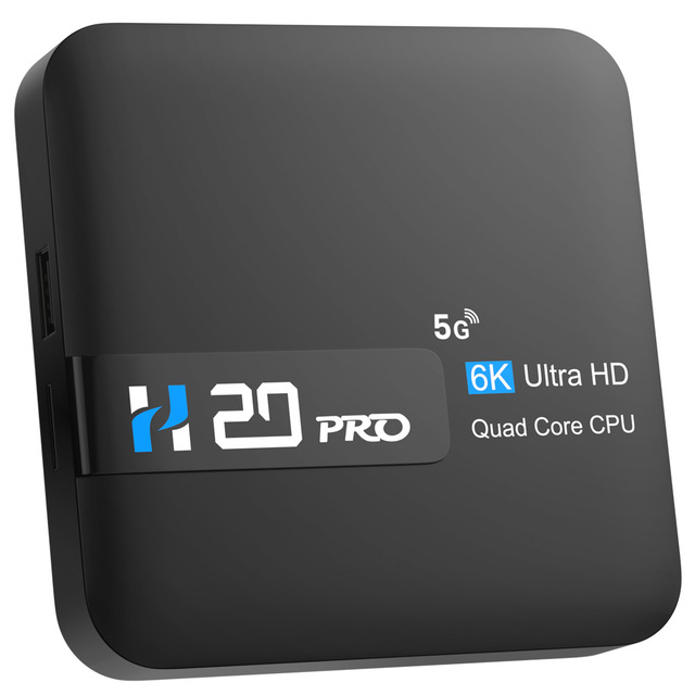 H20pro Allwinner H313 Quad Core Android 14 6K Resolution WiFi TV Set Top Box