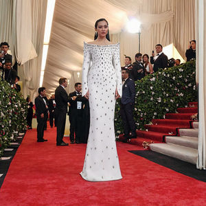 Eleganti Abiti da Sera per Donna all'Ingrosso, Vestito Lungo Monospalla con Perline, Cristalli e Diamanti, Lussuoso Abito da Festa Stile <span class=keywords><strong>Impero</strong></span> - Product Image 3