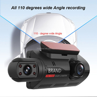 3.0 pouces sans fil 1080P grand Angle avant et intérieur ou rétroviseur 2 canaux Dash Cam A68 Wifi voiture boîte noire caméra de tableau de bord cachée