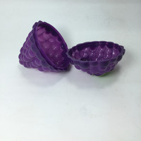 Boîte à emporter pour raisins violets, conteneur en plastique PP, boîte à fruits avec préservation de la fraîcheur, accessoire pour la maison et la cuisine