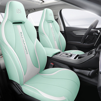 Fundas de Asiento de Coche de Piel Sintética Personalizadas, Nuevas, para las Cuatro Estaciones, Compatibles con Airbag, Juego Completo para BYD Qin PLUS