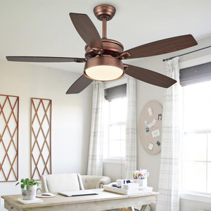 <span class=keywords><strong>Ventilateur</strong></span> de plafond antique avec luminaire 48 pouces, style nostalgique, <span class=keywords><strong>ventilateur</strong></span> LED avec télécommande, 3 vitesses, pales en ABS, pour salon et salle à manger - Product Image 3