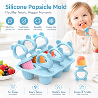 Moule à sucettes glacées en silicone à 6 cavités avec logo personnalisé, sans BPA, de qualité alimentaire, pour bébés et tout-petits, vente en gros