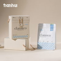 Sacs d'emballage refermables à fermeture éclair personnalisés de qualité alimentaire Tianhui Direct Factory pour les grains de café et les aliments secs