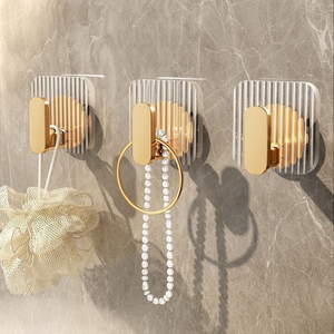 Ganchos Autoadhesivos para Pared, Ganchos Acrílicos para Baño, para Colgar, Gancho Adhesivo Impermeable, Toallero, Accesorios para el Hogar - Product Image 6