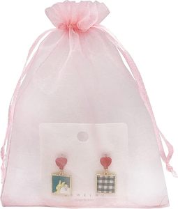Sacchetti in organza a raffreddamento rapido, sacchetti in rete con coulisse per gioielli, sacchetti regalo in tessuto trasparente per baby shower, bomboniere per matrimoni, spedizione immediata (RTS) - Product Image 5