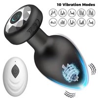 Fernbedienung Tragbare Vibration Anal Plug Sexspielzeug für Männer und Frauen Flirt Masturbation Massage gerät