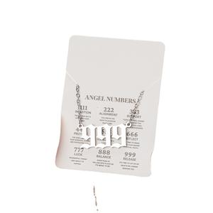 Collar Digital de Ángel fino a la moda, collar de acero inoxidable con colgante de triple número, collares para niñas, niños, joyería para niños - Product Image 5