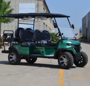 Dzy OEM Bán Buôn 4 + 2 6 Chỗ Ngồi Điện Tiện Ích Golf Giỏ Hàng Nâng Golf Giỏ Hàng 4 Bánh Xe Đĩa Phanh Golf Giỏ Hàng - Product Image 5